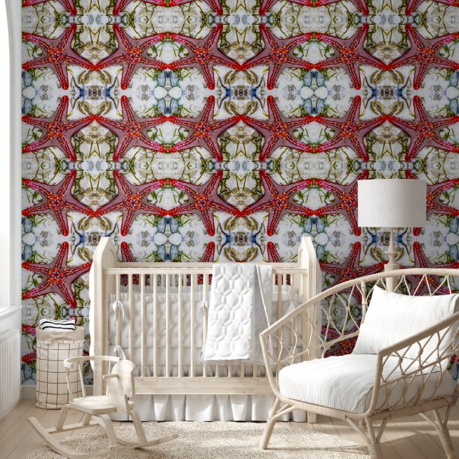 Red starfish large wallpaper  (Kids)