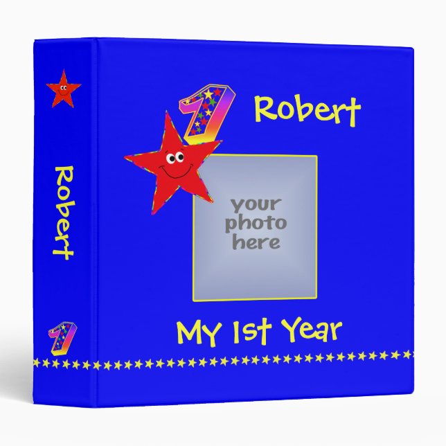 Red Stars 1st Year Memories Album Binder (Front/Spine)