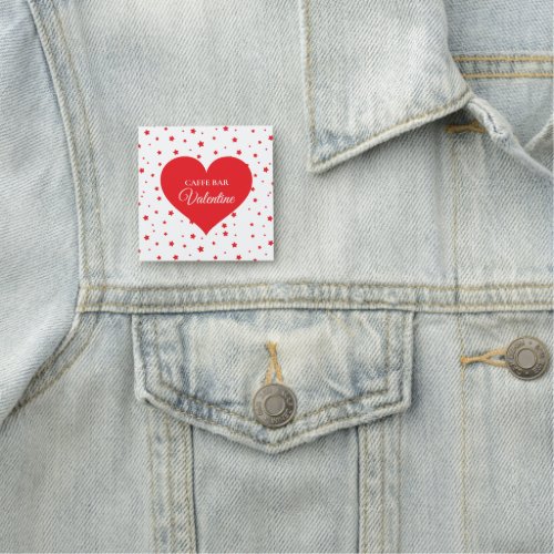 Red Stars And Heart Name Tag