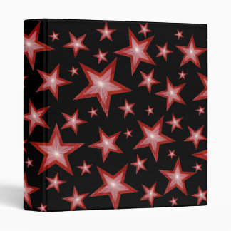 Red Stars binder black