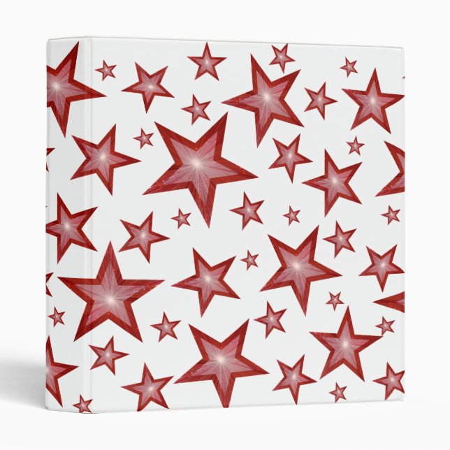 Red Stars binder white (Front/Spine)