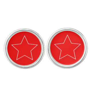 Red Stars Cufflinks