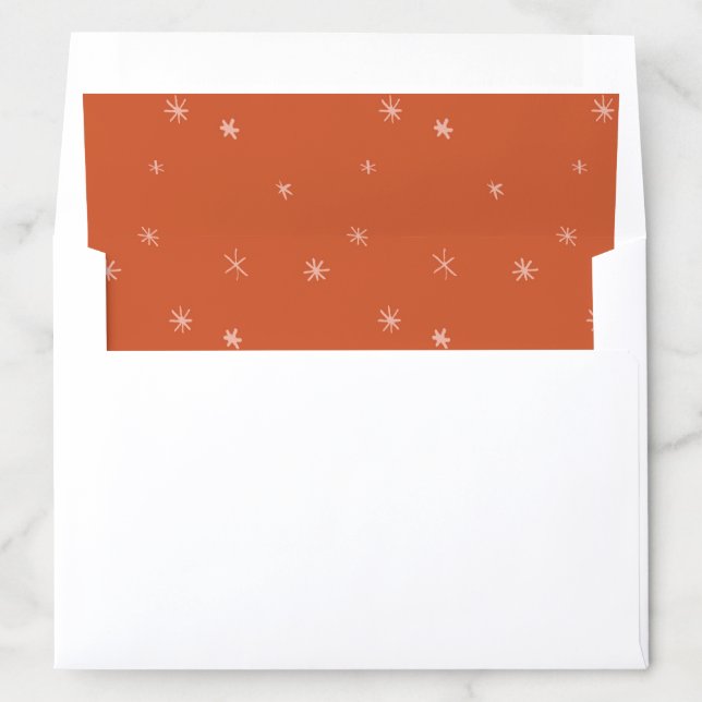 Red Stars Envelope Liner (In Envelope)
