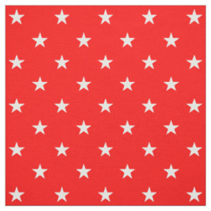 Red Stars Fabric