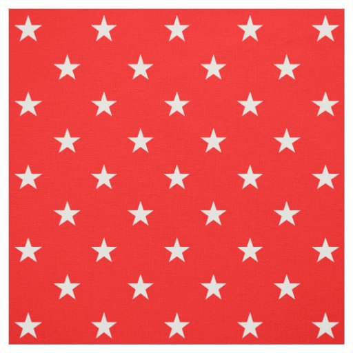 Red Stars Fabric