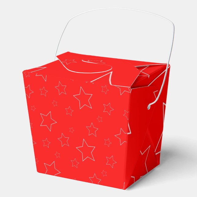 Red Stars Favor Box (Front)