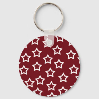 Red Stars Keychain