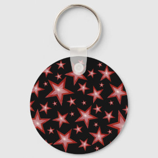 Red Stars keychain black