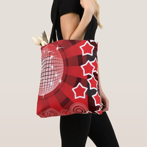 Red Stars Party Tote Bag