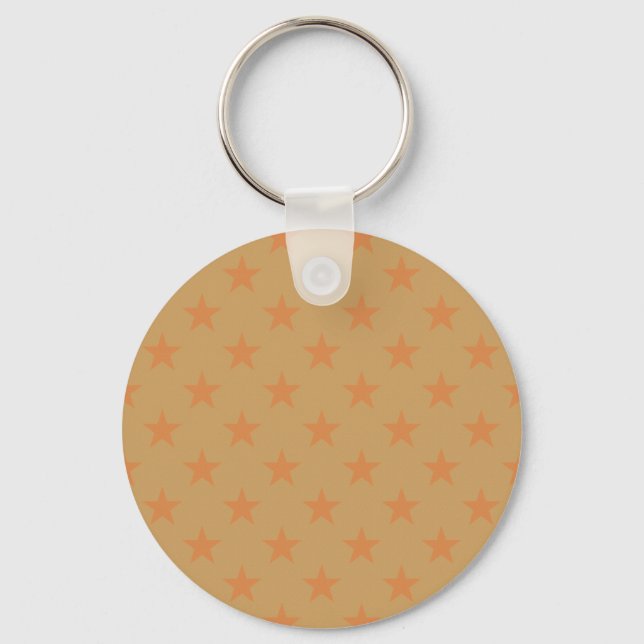 Red stars pattern keychain (Front)