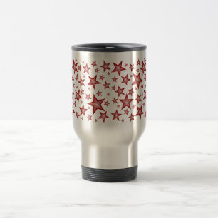 Red Stars travel mug