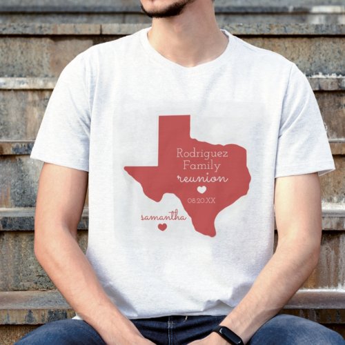 Red State of Texas Family Reunion T_Shirt