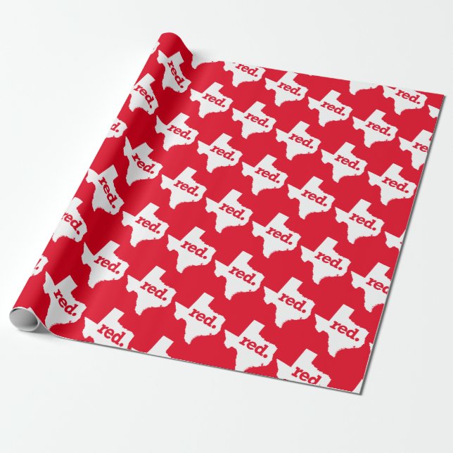 RED STATE WRAPPING PAPER (Unrolled)