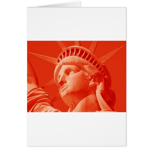 Red Statue of Liberty Cards (Front)