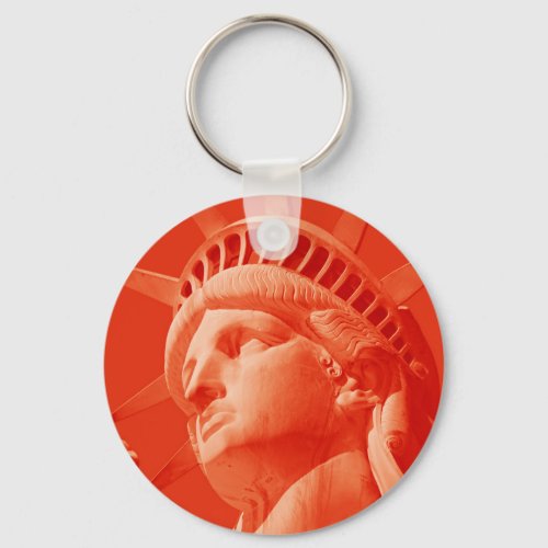 Red Statue of Liberty Keychain