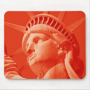 Red Statue of Liberty Mouse Pad