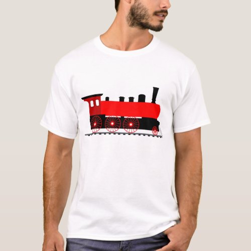 Red Steam Engine T_Shirt