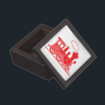 Red steam train locomotive named keepsake box<br><div class="desc">Graphic loco steam train box,  add your short name to the boiler plate. A great gift for railway enthusiasts,  trainspotters and model train builders to keep bits and bobs in or to give a gift in. Item designed exclusively by Sarah Trett.</div>