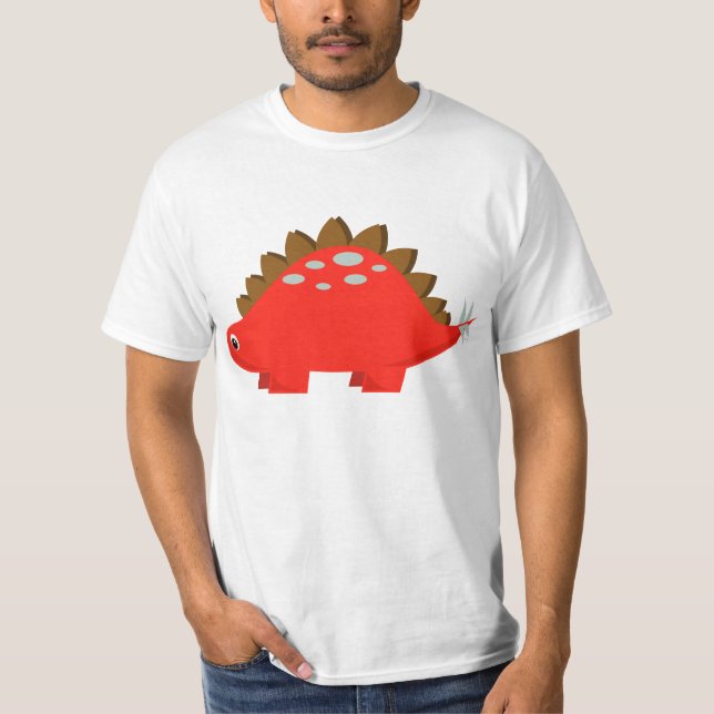 Red Stegosaurus T-shirt (Front)