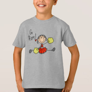 Red Stick Figure Cheerleader t-shirts and Gifts