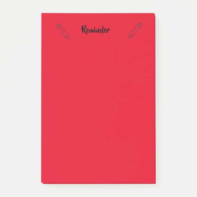 Red Sticky Notes Reminder (Front)