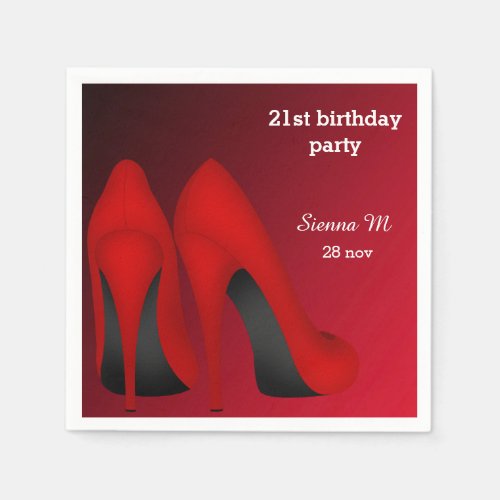 Red Stilettos Napkins