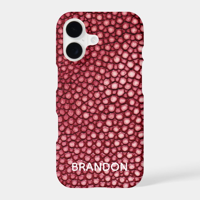 Red Stingray Iphone Case (Back)