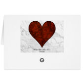 Red Stone Heart Pattern (Back Horizontal)