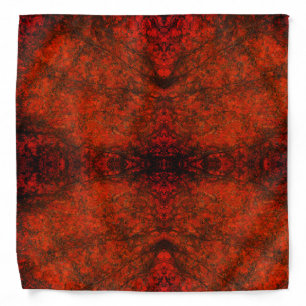 Red Stone Pattern Bandana