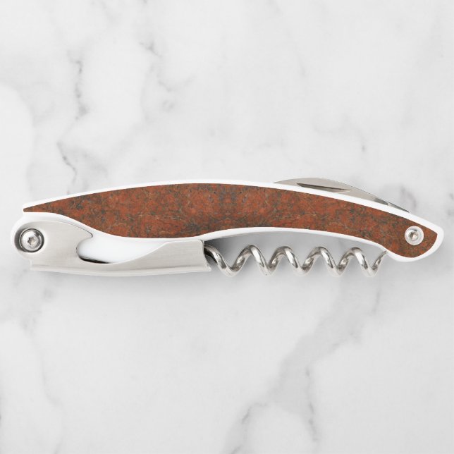 Red Stone Pattern Waiter's Corkscrew (Front)