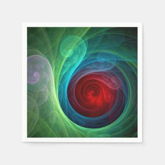 Red Storm Abstract Art