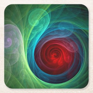 Red Storm Abstract Art