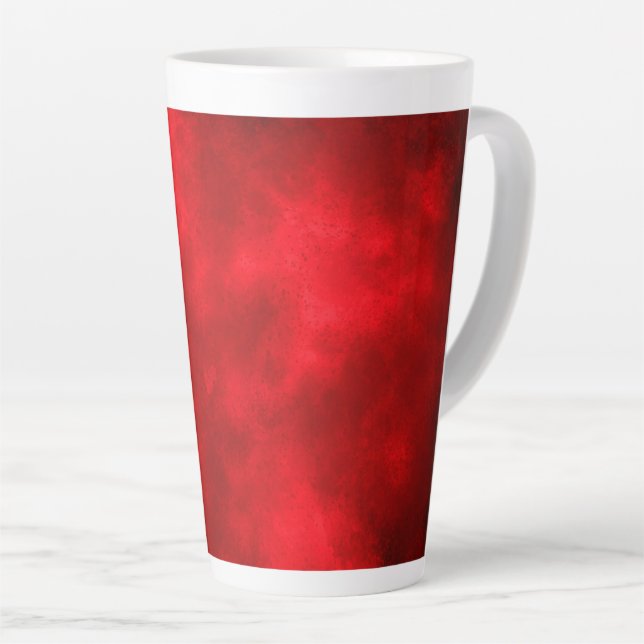 red storm cloud  latte mug (Right Angle)