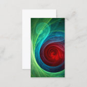 Red Storm Floral Modern Abstract Art Color Pattern Business Card (Front/Back)