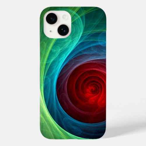 Red Storm Floral Modern Abstract Art Color Pattern Case_Mate iPhone 14 Case