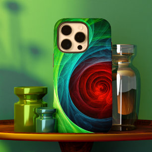 Red Storm Floral Modern Abstract Art Color Pattern iPhone 16 Pro Case