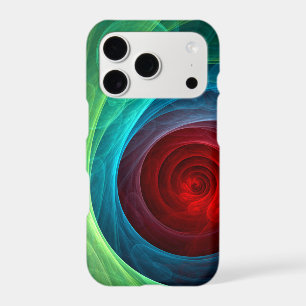 Red Storm Floral Modern Abstract Art Color Pattern iPhone 17 Pro Case