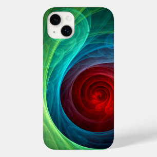 Red Storm Floral Modern Abstract Art Color Pattern Case-Mate iPhone 14 Plus Case