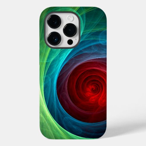Red Storm Floral Modern Abstract Art Color Pattern Case_Mate iPhone 14 Pro Case