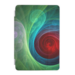 Red Storm Floral Modern Abstract Art Color Pattern iPad Mini Cover