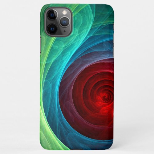 Red Storm Floral Modern Abstract Art Color Pattern iPhone 11Pro Max Case
