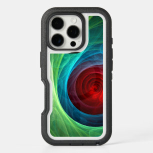 Red Storm Floral Modern Abstract Art Color Pattern iPhone 16 Pro Case