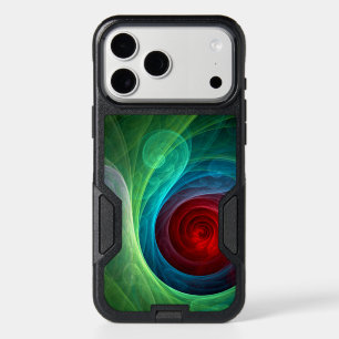 Red Storm Floral Modern Abstract Art Color Pattern iPhone 17 Pro Max Case