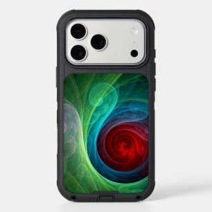 Red Storm Floral Modern Abstract Art Color Pattern iPhone 17 Pro Max Case