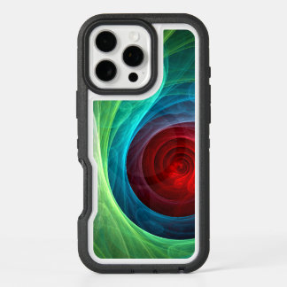 Red Storm Floral Modern Abstract Art Color Pattern iPhone 16 Pro Max Case