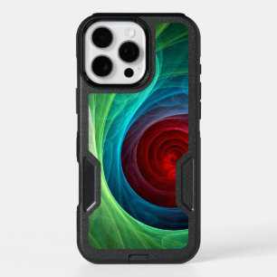 Red Storm Floral Modern Abstract Art Color Pattern iPhone 16 Pro Max Case