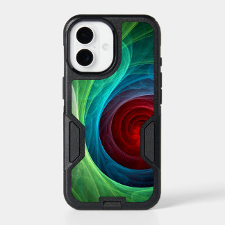Red Storm Floral Modern Abstract Art Color Pattern iPhone 17 Case