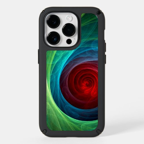 Red Storm Floral Modern Abstract Art Color Pattern Speck iPhone 14 Pro Case