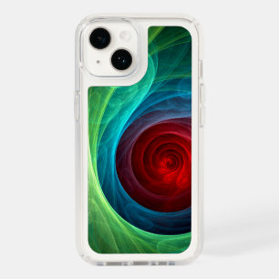 Red Storm Floral Modern Abstract Art Color Pattern Speck iPhone 14 Case