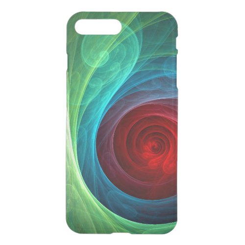 Red Storm Floral Modern Abstract Art Color Pattern iPhone 8 Plus7 Plus Case
